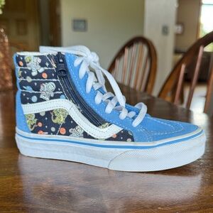 Vans Off The Wall SK8 Di High Top Astronaut Kids 3.0 Sneakers Padded Ankle Thick